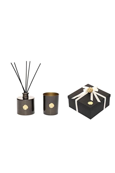 Missi Siyah Golden Glow 200 ml Black Orchid Oda Kokusu ve Mumluk Hediye Seti ...
