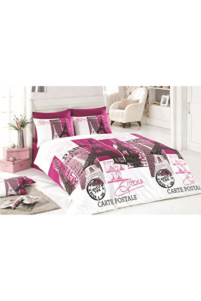 Fabeteks Paris Ranforce 100% Cotton Double Duvet Cover Set