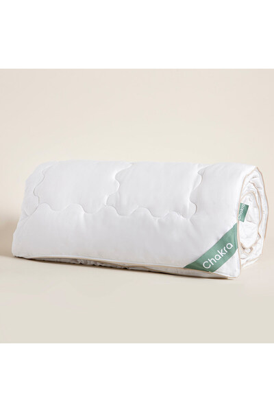 Chakra Kapok Quilt 155x215 Cm White