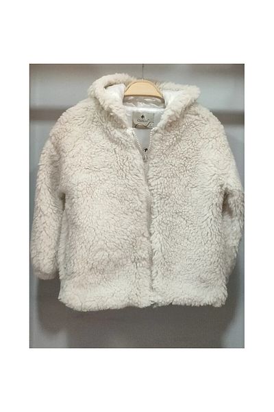 CİCHLİD GIRL'S ZIPPERED PLUSH COAT