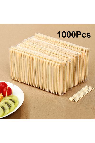 Choice 1000Pcs Disposable Double Head Dental Floss Tool Bamboo Dental Floss Hotel Household Fine Toothpi...
