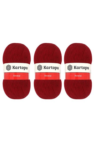 Kartopu Κρυστάλλινο Σχοινί Πλεξίματος Σπάνιο Σπάνιο 100 gr K 125 3 Τεμάχια