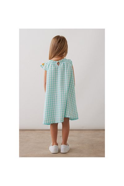 CİCHLİD Girl's Flower Embroidery Detailed Dress