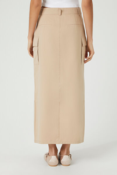 Forever 21 Twill Kargo Maxi Etek