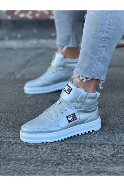 Fusem Wagoon Wg220 Срібні чоловічі півчеревики