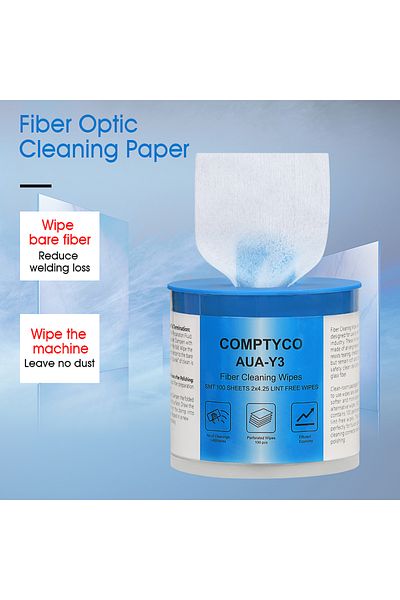 Choice COMPTYCO AUA-Y3 Fiber Cleaning Wipes Platform Dustfree Paper Fiber Optic Low-lint Wipes Optical F...