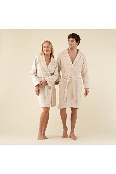 Chakra Halat de baie unisex din bambus solid, bej