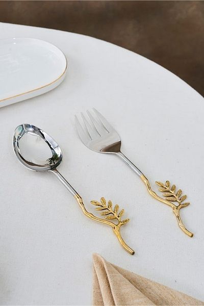 Karaca Carmenta Serving Set Fork and Spoon