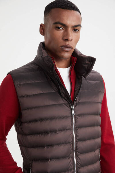 Hemington Bordo Activewear Kaz Tüyü Şişme Yelek