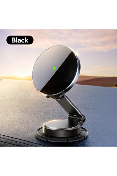 Choice black Joyroom Magnetic Car Mount N55 Strong Magnet 15W Wireless Charging 360° Rotation Foldable Phon