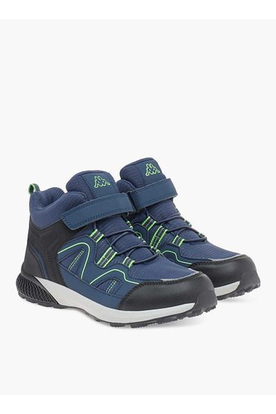 Kappa Boys' Panelled Lace Detail Sports Shoes with Hook and Loop Closure