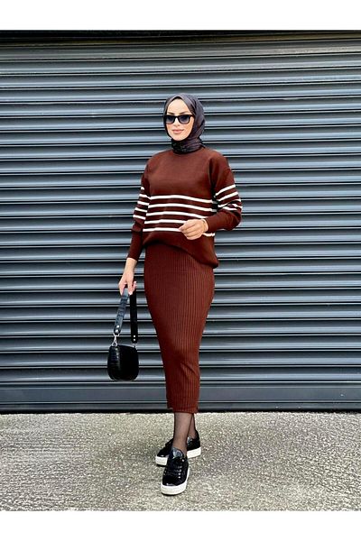 Nergis Neva Butik Knitwear Suit with Jile