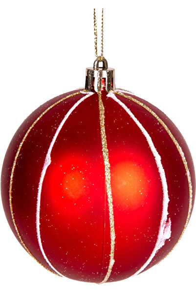Herdekora Christmas Tree Tree Ornament Christmas Ball 6 Pack Red 8 Cm.