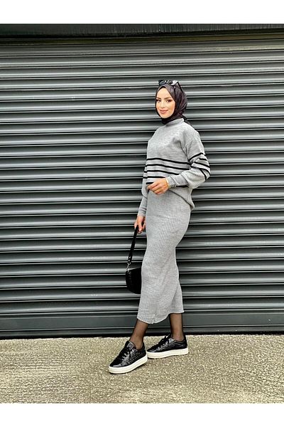 Nergis Neva Butik Knitwear Suit with Jile