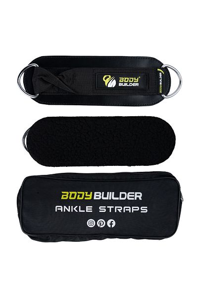 Body Builder Leather Ankle Strap, 1 Piece