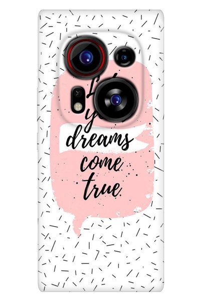 TECNO حافظة فانتوم X2 برو من السيليكون TPU بنمط Let Dream Love