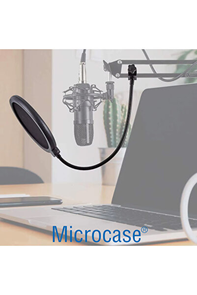 Microcase Profesyonel Ses Emici Masa Tutuculu Hareketli Pop Filtre - AL4726