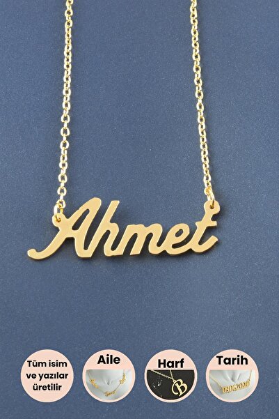Bijuteri Net Ahmet İsimli Kolye