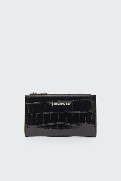 Stradivarius Timsah Deseni Görünümlü Basic Cüzdan