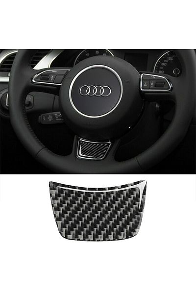 Choice Car Steering Wheel Sticker Trim Carbon Fiber Decoration Allroad Sportback Auto Accessories For Au...