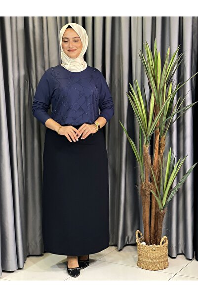 Butik büyük beden Спідниця з розрізом