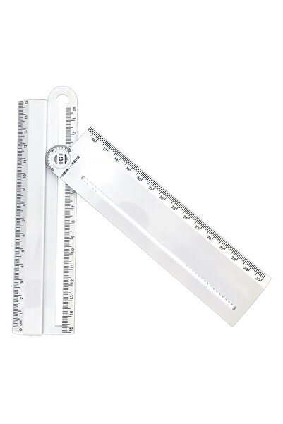 ALLOYSEED مسطرة شفافة قابلة للطي متعددة الوظائف، مساطر رسم يمكنك صنعها بنفسك،...