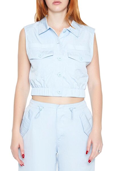 Forever 21 Crop Dokuma Yelek