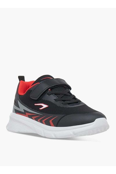 Dash Printed Lace Detail Sports Shoes with Hook and Loop Closure