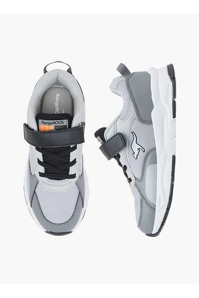 Kangaroos Boys' Panelled Lace Detail Sports Shoes with Hook and Loop Closure