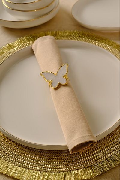Karaca Home Butterfly 4-Piece Napkin Ring
