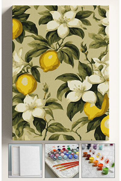 Sulepas Sayılarla Boyama Çerçeveli Hobi Seti Numaralı Tuval Fırça Boya Dahil ...