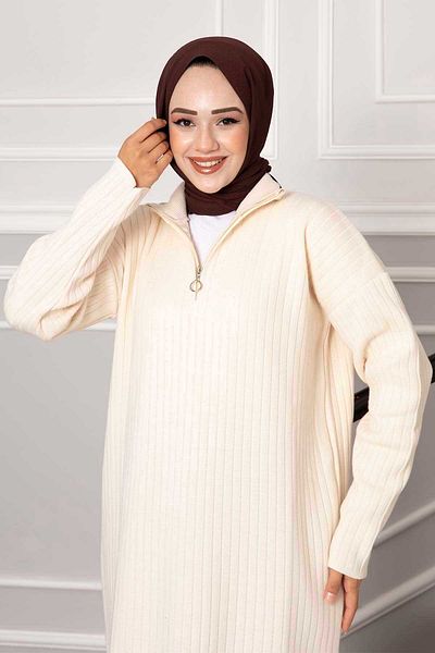 EBRUTESETTÜR Zippered Knitwear Dress