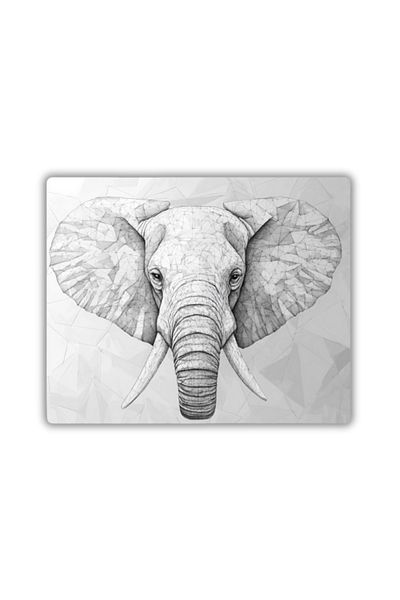 lili hediyelik Μοντέρνο Mouse Pad με στάμπα ελέφαντα 18x22 cm