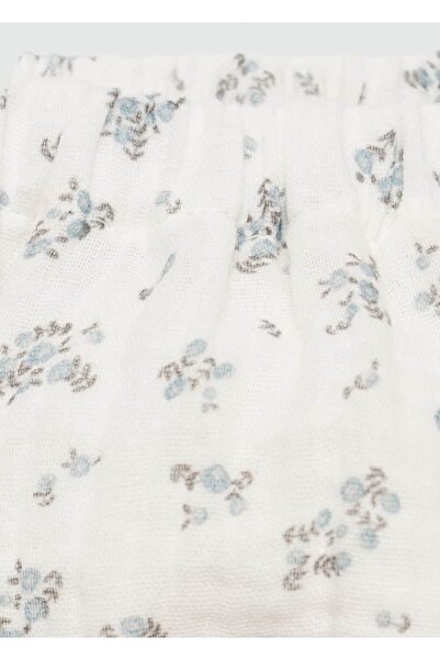 MANGO Baby Desenli pamuklu şort