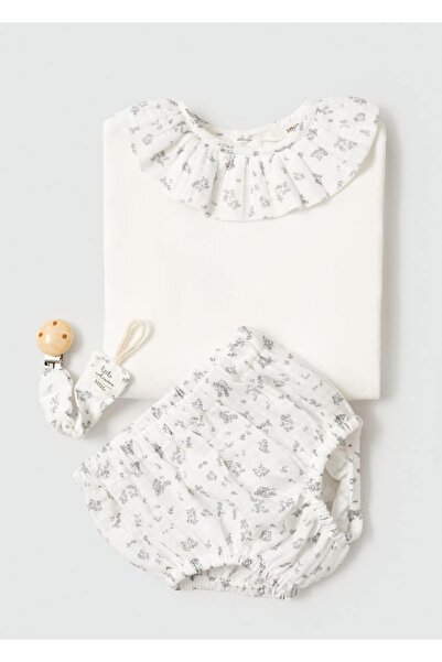 MANGO Baby Patterned cotton shorts