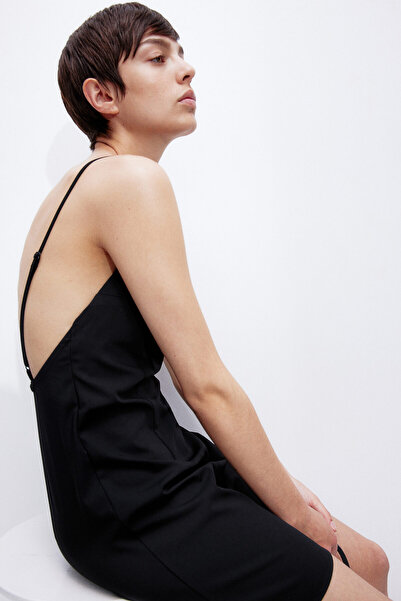 H&M Askılı Sırtı Açık Elbise