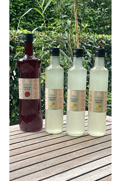 SHIMAYA Fit Paket ( 1 adet 1 lt Pancar Kvass 3 adet 500 ml Ananas Sirkesi)
