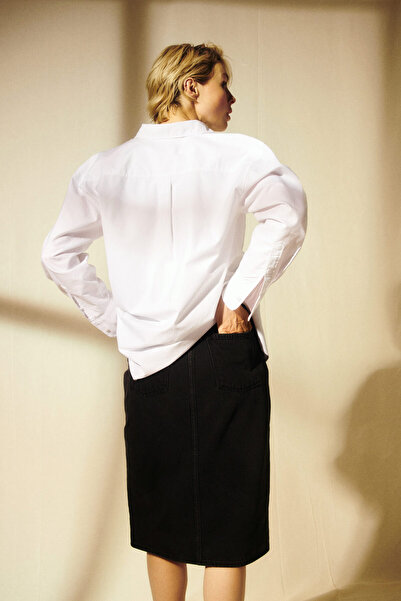 H&M Diz Boyu Kot Etek