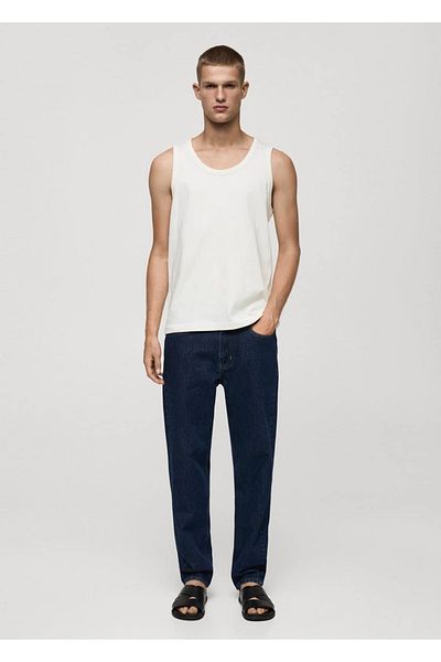 MANGO Man 100% Cotton Halterneck Blouse