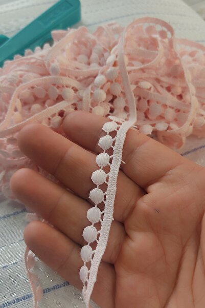 DUAYEN güpür dantel tekli ponpon 2 metre