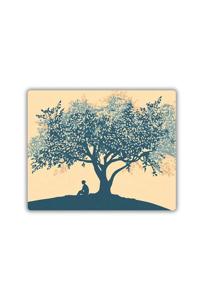 lili hediyelik Under the Tree Human Printed Mouse Pad 18x22 cm