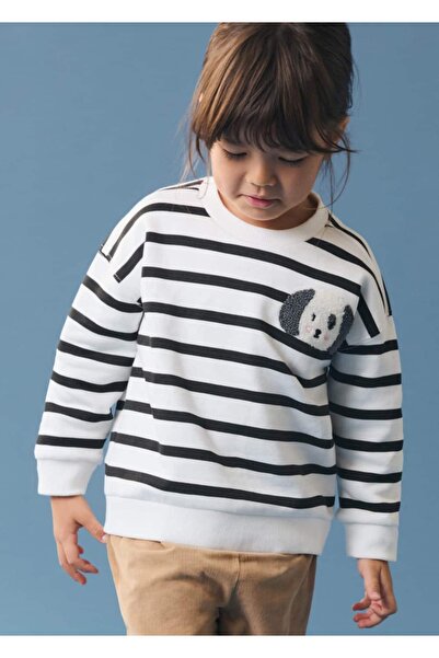 MANGO Baby Mikina se vzorem line