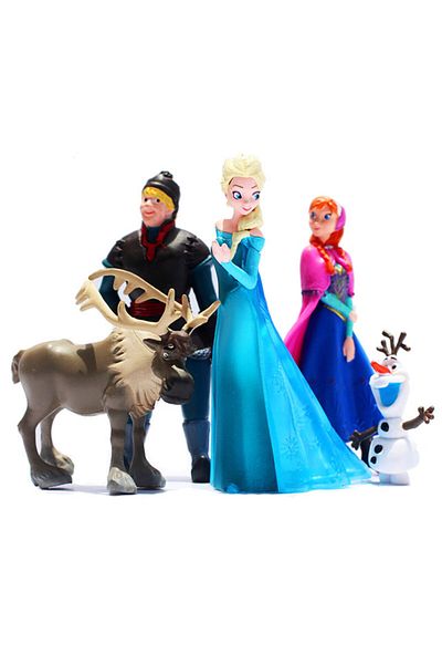 Choice 5pcs/Set Frozen The Snow Queen Princess Anna Elsa Action Figure Kristoff Sven Olaf PVC Model Doll...