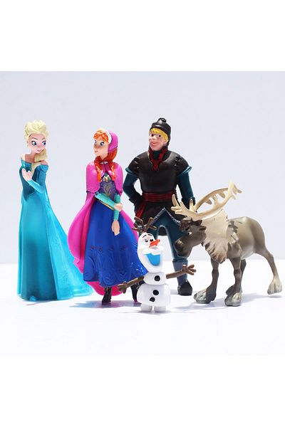 Choice 5pcs/Set Frozen The Snow Queen Princess Anna Elsa Action Figure Kristoff Sven Olaf PVC Model Doll...
