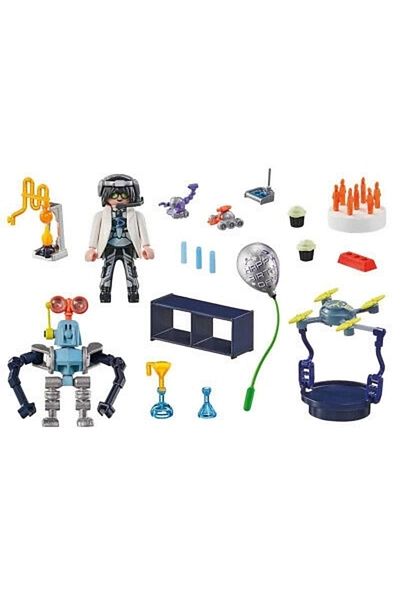 Playmobil Researchers with Robots