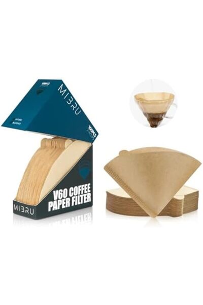 MIBRU V60 Coffee 6 Pcs Premium Pour Over Manual Coffee Maker With Bag &server02&grinder&350ml Kelttle