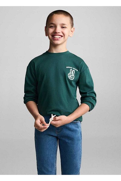 MANGO Kids Blugi cu dantelă în talie
