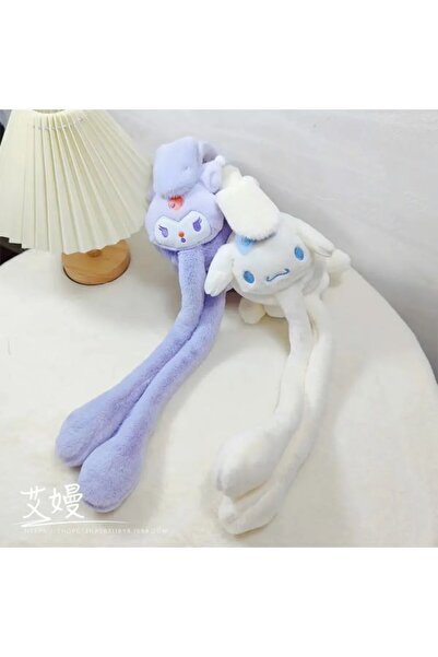 oyuncakçı savaş & europe shop Kulakları Hareket Eden Sesli Peluş Kuromi Sanrio Pom Purin Cinnamoroll Peluş Kulaklık Taç