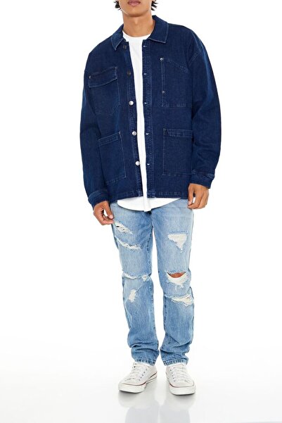 Forever 21 Denim Düşük Omuzlu Ceket