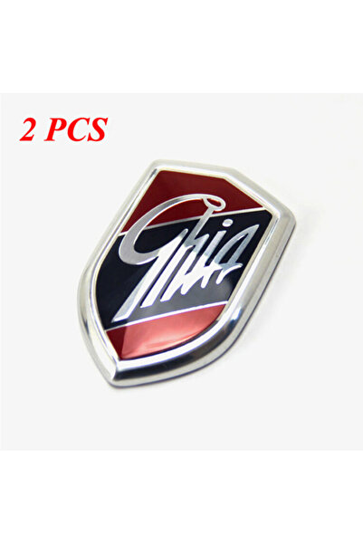 Choice قطعتان من شعارات جيا الجانبية ثلاثية الأبعاد المصنوعة من الألومنيوم، ملصق سيارة لسيارات فورد فوكس ومونديو